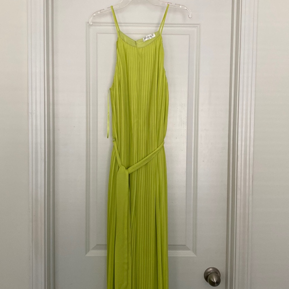 Vestique Lime Green Culotte Jumpsuit